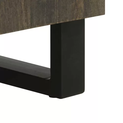 Sideboard Fekete 60x33x75 cm tömörfa Mango