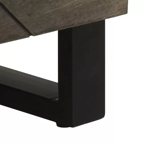 Sideboard Fekete 60x33x75 cm tömörfa Mango