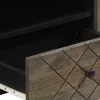 Fekete tömör mangófa TV-szekrény 105 x 33 x 46 cm