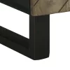 Fekete tömör mangófa TV-szekrény 105 x 33 x 46 cm