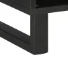 Fekete tömör mangófa TV-szekrény 100 x 33 x 46 cm