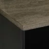 Fekete tömör mangófa TV-szekrény 80 x 33 x 46 cm