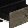 Fekete tömör mangófa TV-szekrény 80 x 33 x 46 cm