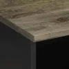 Fekete tömör mangófa TV-szekrény 100 x 33 x 46 cm