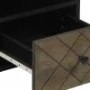 Fekete tömör mangófa TV-szekrény 100 x 33 x 46 cm