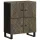 Sideboard Fekete 60x33x75 cm tömörfa Mango