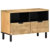 Barna tömör mangófa TV-szekrény 70x33x46 cm