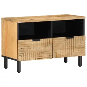 Barna tömör mangófa TV-szekrény 70x33x46 cm
