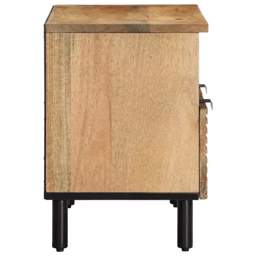Barna tömör mangófa TV-szekrény 70x33x46 cm