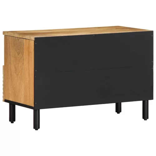 Barna tömör mangófa TV-szekrény 70x33x46 cm