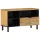 Barna tömör mangófa TV-szekrény 80 x 33 x 46 cm