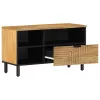 Barna tömör mangófa TV-szekrény 80 x 33 x 46 cm