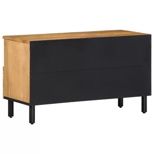 Barna tömör mangófa TV-szekrény 80 x 33 x 46 cm