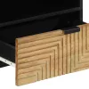 Barna tömör mangófa TV-szekrény 80 x 33 x 46 cm