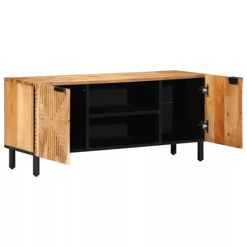 Tömör akácfa TV-szekrény 105 x 33 x 46 cm