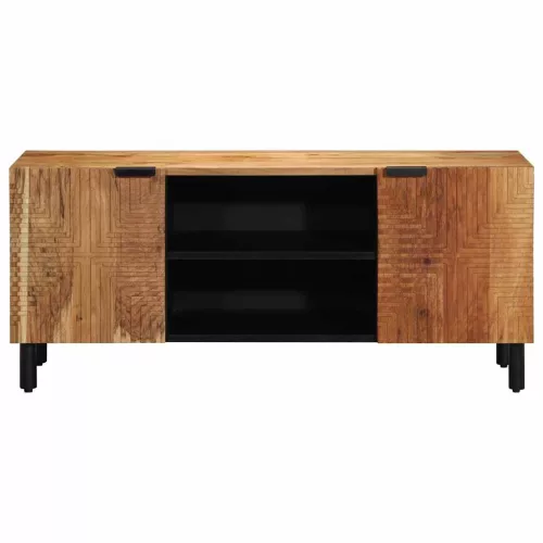 Tömör akácfa TV-szekrény 105 x 33 x 46 cm