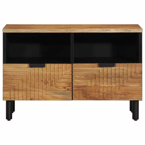 Tömör akácfa TV-szekrény 70 x 33 x 46 cm