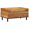 Dohányzóasztal fiókkal Barna 80 x 54 x 40 cm tömör akácfa