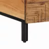 Dohányzóasztal fiókkal Barna 80 x 54 x 40 cm tömör akácfa