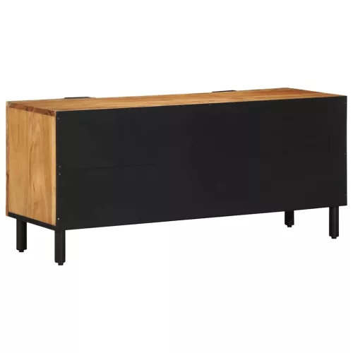 TV Szekrény fiókkal Barna 105 x 33.5 x 46 cm Tömör akácfa