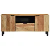 TV Szekrény fiókkal Barna 105 x 33.5 x 46 cm Tömör akácfa