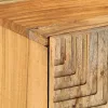 TV Szekrény fiókkal Barna 105 x 33.5 x 46 cm Tömör akácfa