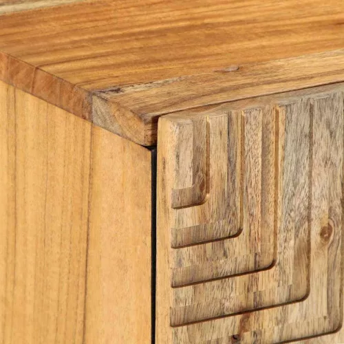TV Szekrény fiókkal Barna 105 x 33.5 x 46 cm Tömör akácfa