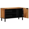 TV szekrény polcokkal Barna 80 x 31.5 x 46 cm Tömör akácfa
