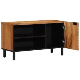   TV szekrény polcokkal Barna 80 x 31.5 x 46 cm Tömör akácfa
