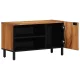 TV szekrény polcokkal Barna 80 x 31.5 x 46 cm Tömör akácfa