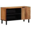 TV szekrény polcokkal Barna 80 x 31.5 x 46 cm Tömör akácfa