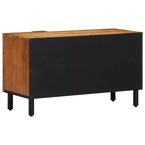 TV szekrény polcokkal Barna 80 x 31.5 x 46 cm Tömör akácfa