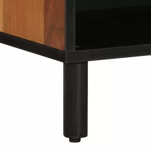 TV szekrény polcokkal Barna 80 x 31.5 x 46 cm Tömör akácfa