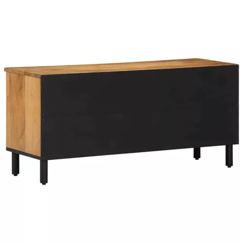 TV szekrény fiókkal Barna 100 x 33.5 x 46 cm Tömör akácfa
