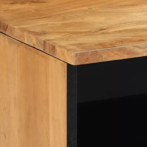 TV szekrény fiókkal Barna 100 x 33.5 x 46 cm Tömör akácfa