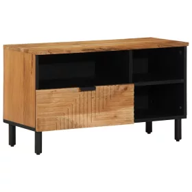   TV Szekrény fiókkal Barna 80 x 33.5 x 46 cm Tömör akácfa