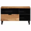 TV Szekrény fiókkal Barna 80 x 33.5 x 46 cm Tömör akácfa