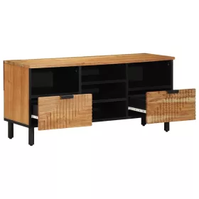   TV Szekrény fiókkal Barna 100 x 33.5 x 46 cm Tömör akácfa