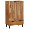 Magas szekrény polcokkal Barna 60 x 33 x 100 cm Tömör akácfa
