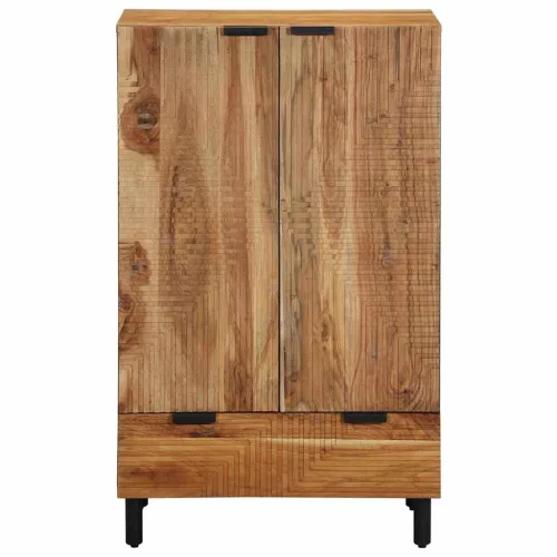 Magas szekrény polcokkal Barna 60 x 33 x 100 cm Tömör akácfa
