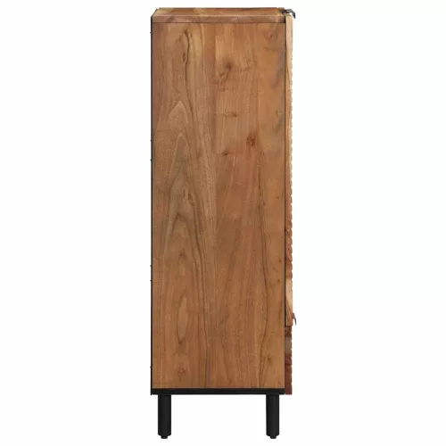 Magas szekrény polcokkal Barna 60 x 33 x 100 cm Tömör akácfa