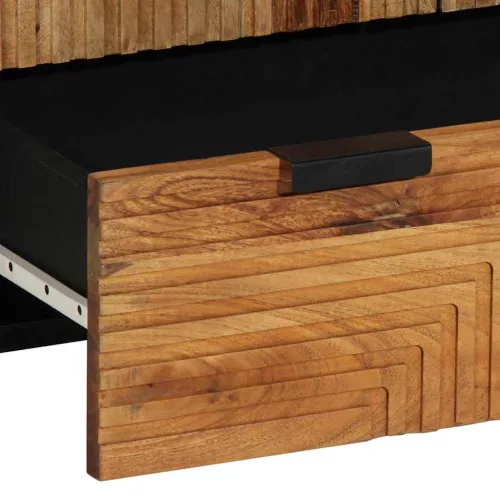 Magas szekrény polcokkal Barna 60 x 33 x 100 cm Tömör akácfa