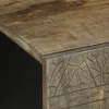 Világosszürke tömör mangófa TV-szekrény 105x33,5x46 cm
