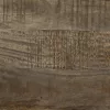 Világosszürke tömör mangófa TV-szekrény70x33,5x46 cm