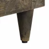 Világosszürke tömör mangófa TV-szekrény 80x31,5x46 cm