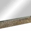 Fürdőszoba tükör 50x2,5x70 cm tömörfa mangó szürke