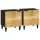 Éjjeli asztal 2 pcs Fekete és Arany 40 x 33.5 x 46 cm