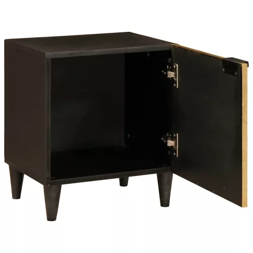 Éjjeli asztal 2 pcs Fekete és Arany 40 x 33.5 x 46 cm