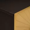 Éjjeli asztal fiókkal 2 pcs Fekete és Arany 40 x 33.5 x 46 cm