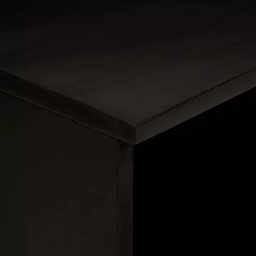 TV szekrény Fekete és Arany 70 x 33 x 46 cm tömör mangófa